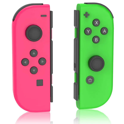 Joy-Con wireless Switch controllers neon pink left neon green right with dual vibration on Tampa Home & Garden Store