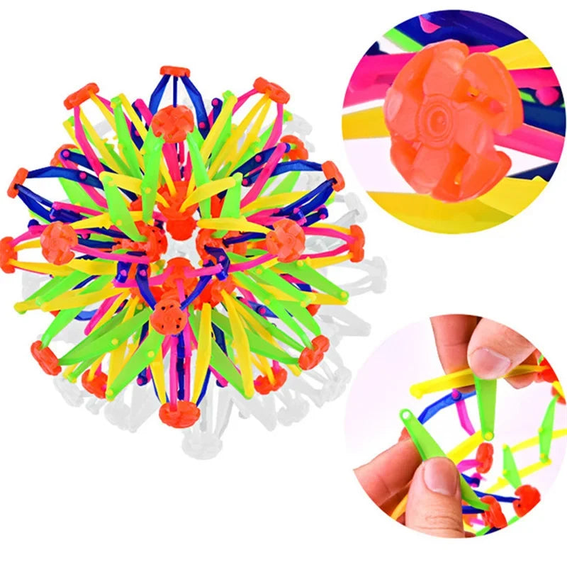 Colorful retractable flower ball toy for kids play with neon blades FLIPSTYLEZLLC on Tampa Home & Garden Store