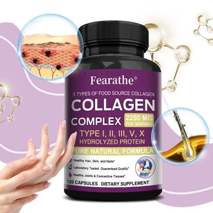 Silcy Skin Multi-Collagen Capsules bottle with purple label; hydrolyzed collagen I–V–X on Tampa Home & Garden Store