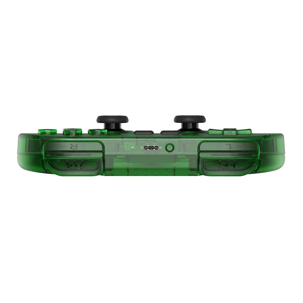 8Bitdo SN30 Pro Bluetooth gamepad with transparent green shell for Switch, MacOS, Android, PC on Tampa Home & Garden Store