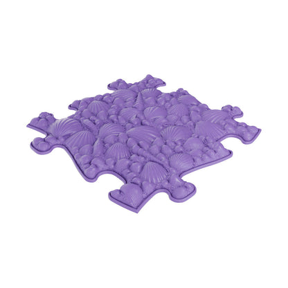 Medium 1 Sensory Playmat Set, purple shell-patterned foam mats with scalloped edges on Tampa Home & Garden Store