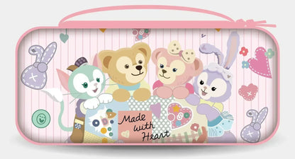Switch OLED/Lite protective storage case with pink cartoon bears design by FLIPSTYLEZLLC on Tampa Home & Garden Store