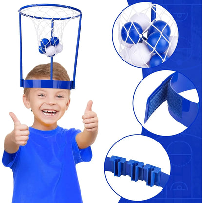Head hoop basketball game 2-pack by FLIPSTYLEZLLC; adjustable blue hoop with net and balls on Tampa Home & Garden Store