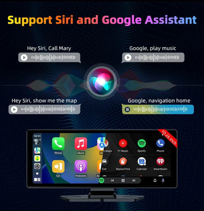 10.26 inch portable CarPlay screen wireless touchscreen car stereo UpTrend with Siri/Google on Tampa Home & Garden Store