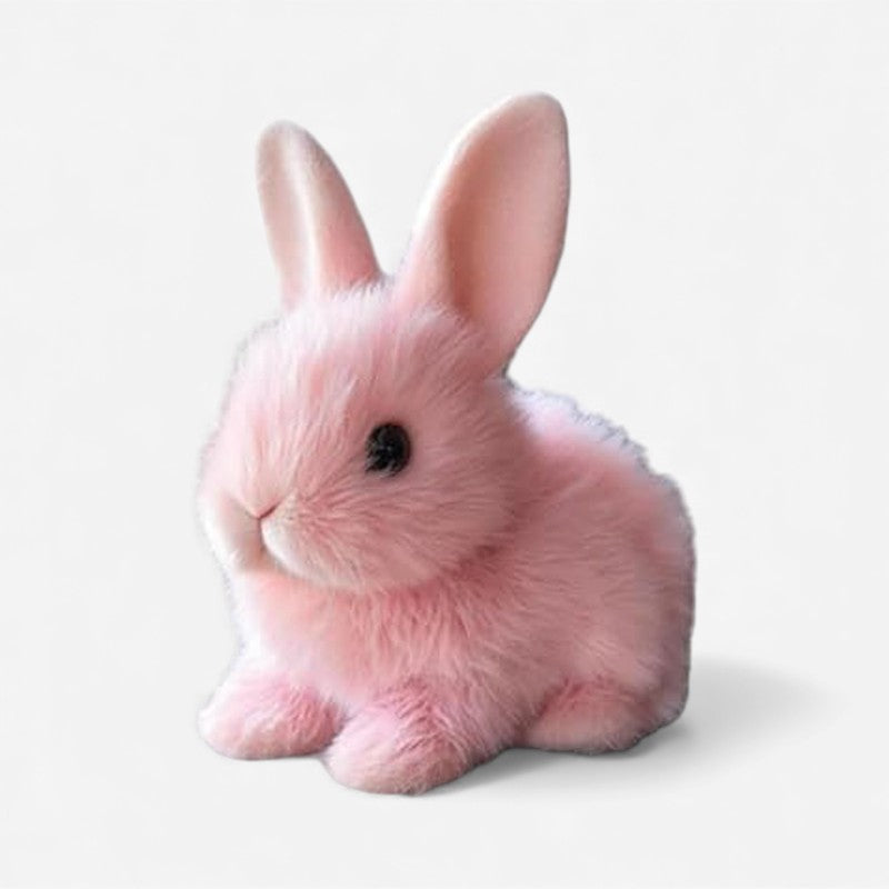 Interactive Moving Bunny Toy pink plush stuffed animal Moktan Sabai on Tampa Home & Garden Store