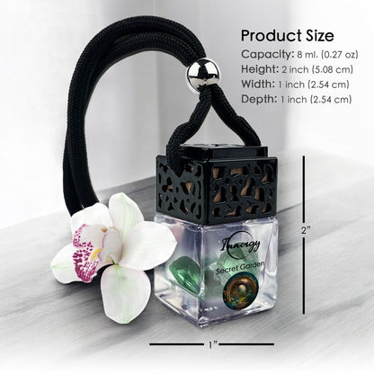 Secret Garden Crystal-Enhanced Oil Diffuser, Car Air Freshener, 8ml - Tampa Home & Garden Store
