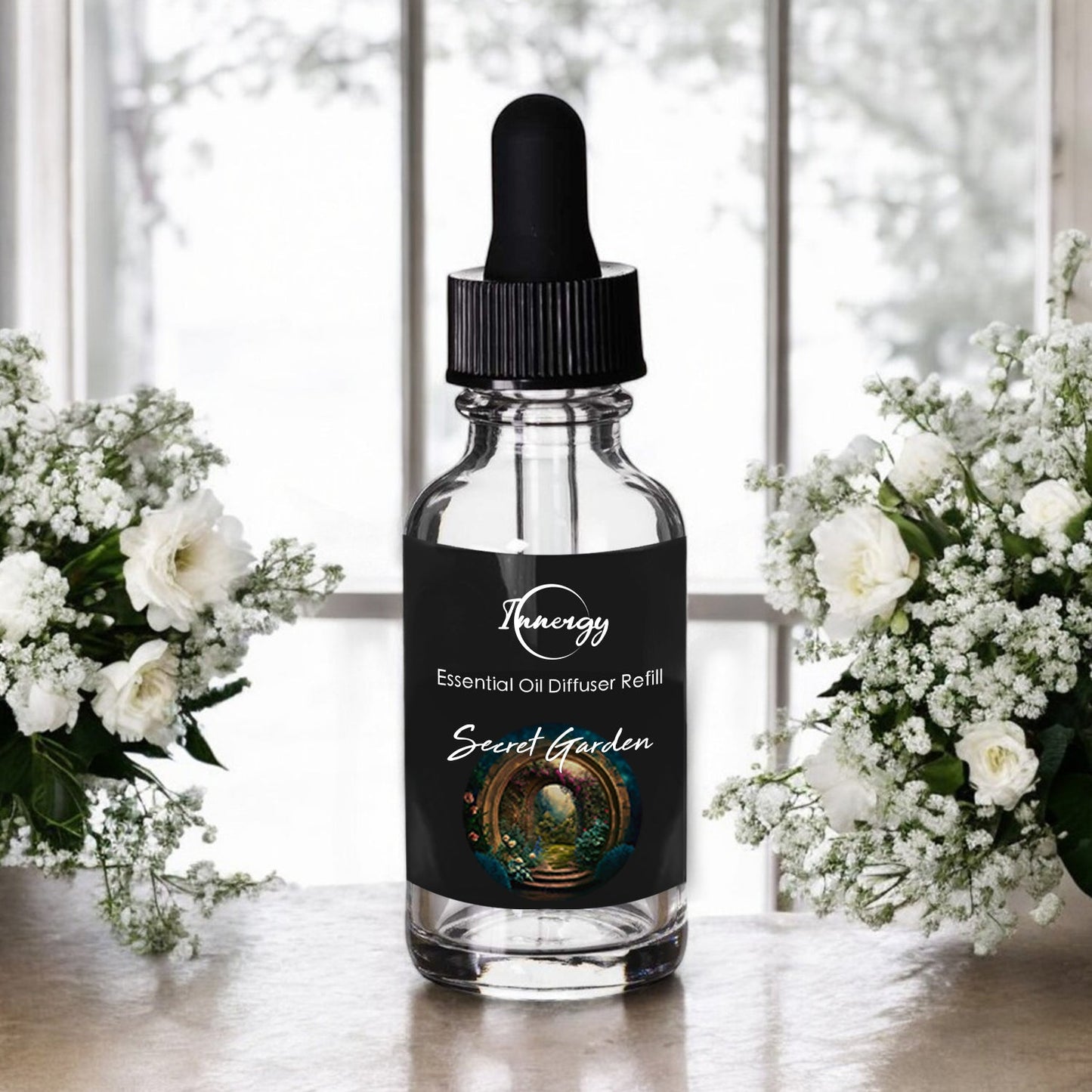 Secret Garden Crystal-Enhanced Oil Diffuser, Car Air Freshener, 8ml - Tampa Home & Garden Store