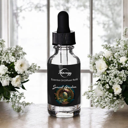 Secret Garden Crystal-Enhanced Oil Diffuser, Car Air Freshener, 8ml - Tampa Home & Garden Store