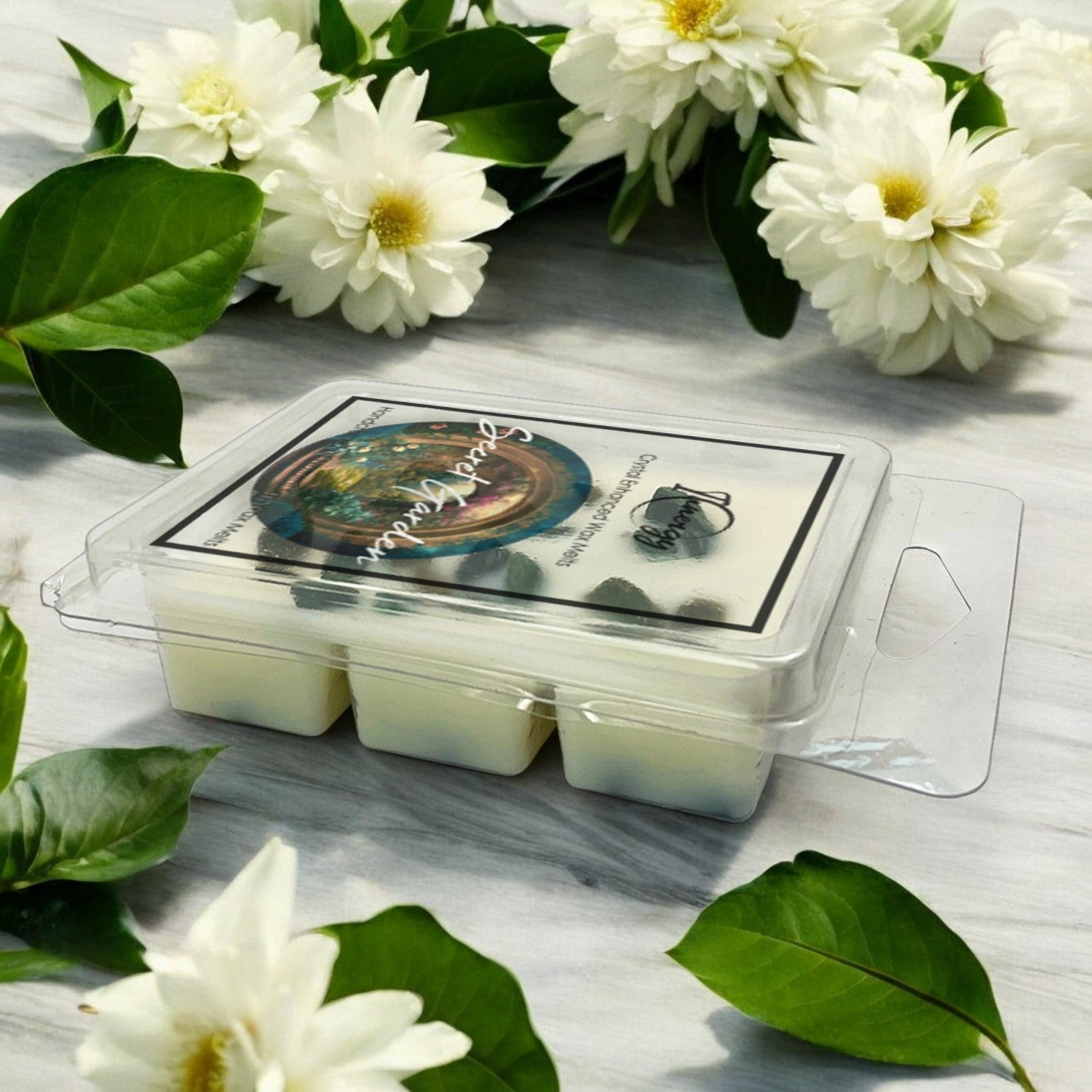 Secret Garden Crystal-Enhanced Premium Coconut-Soy Wax Melts - Tampa Home & Garden Store