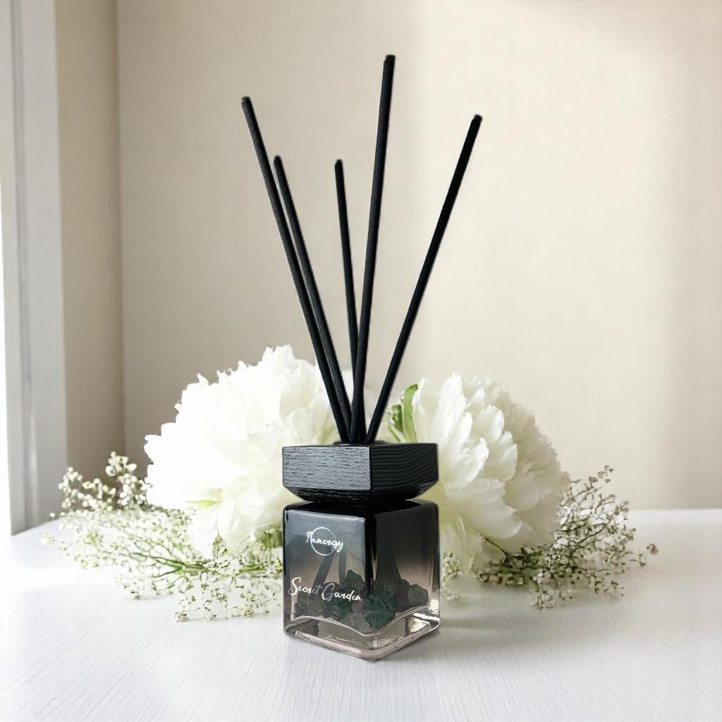 Secret Garden Crystal-Enhanced Reed Oil Diffuser, 100ml - Tampa Home & Garden Store
