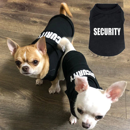 Security Clothing for Dogs Summer Pet T-shirt Costume - Tampa Home & Garden Store