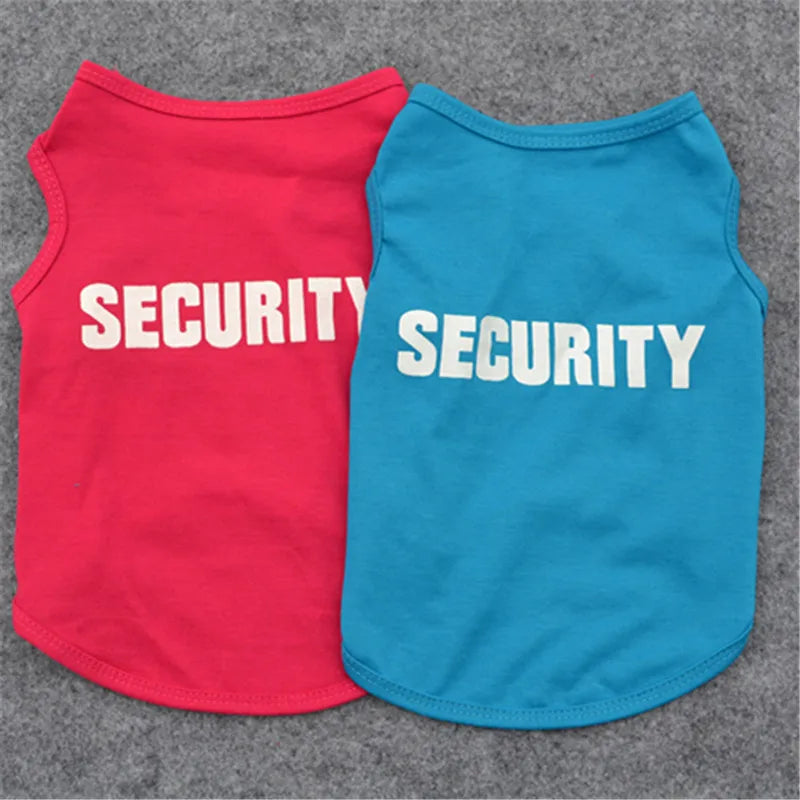 Security Clothing for Dogs Summer Pet T-shirt Costume - Tampa Home & Garden Store