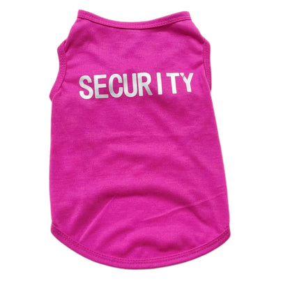 Security Clothing for Dogs Summer Pet T-shirt Costume - Tampa Home & Garden Store