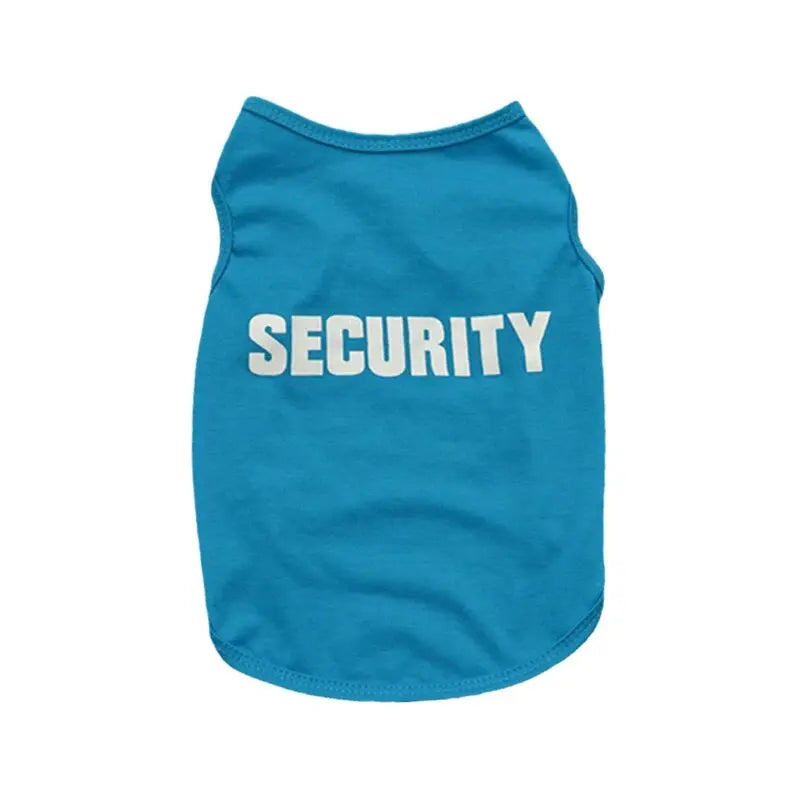 Security Clothing for Dogs Summer Pet T-shirt Costume - Tampa Home & Garden Store