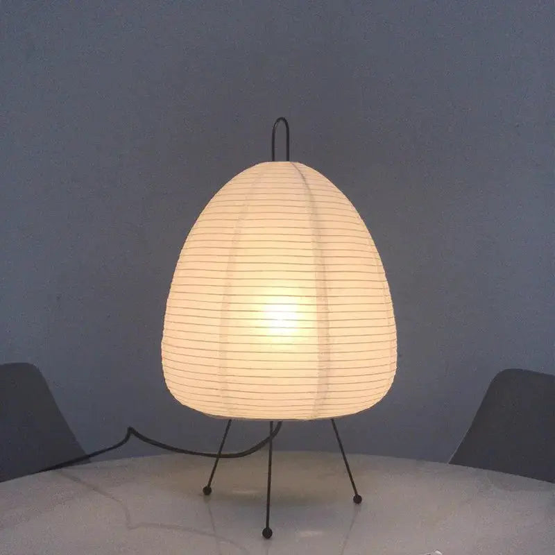 Japanese Rice Paper Floor Lamp Wabi Sabi Lantern