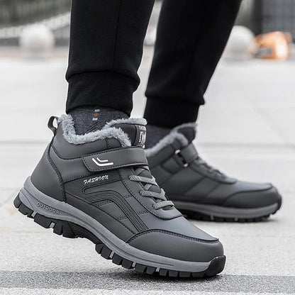 Winter boots for men, gray waterproof outdoor shoes on Tampa Home & Garden Store