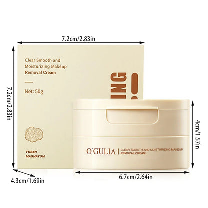 Makeup remover cream O'GULIA in beige jar with matching box, 50g net on Tampa Home & Garden Store