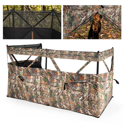GemGear see-through hunting blind panel with dog door in camo waterflow for 1–3 people on Tampa Home & Garden Store
