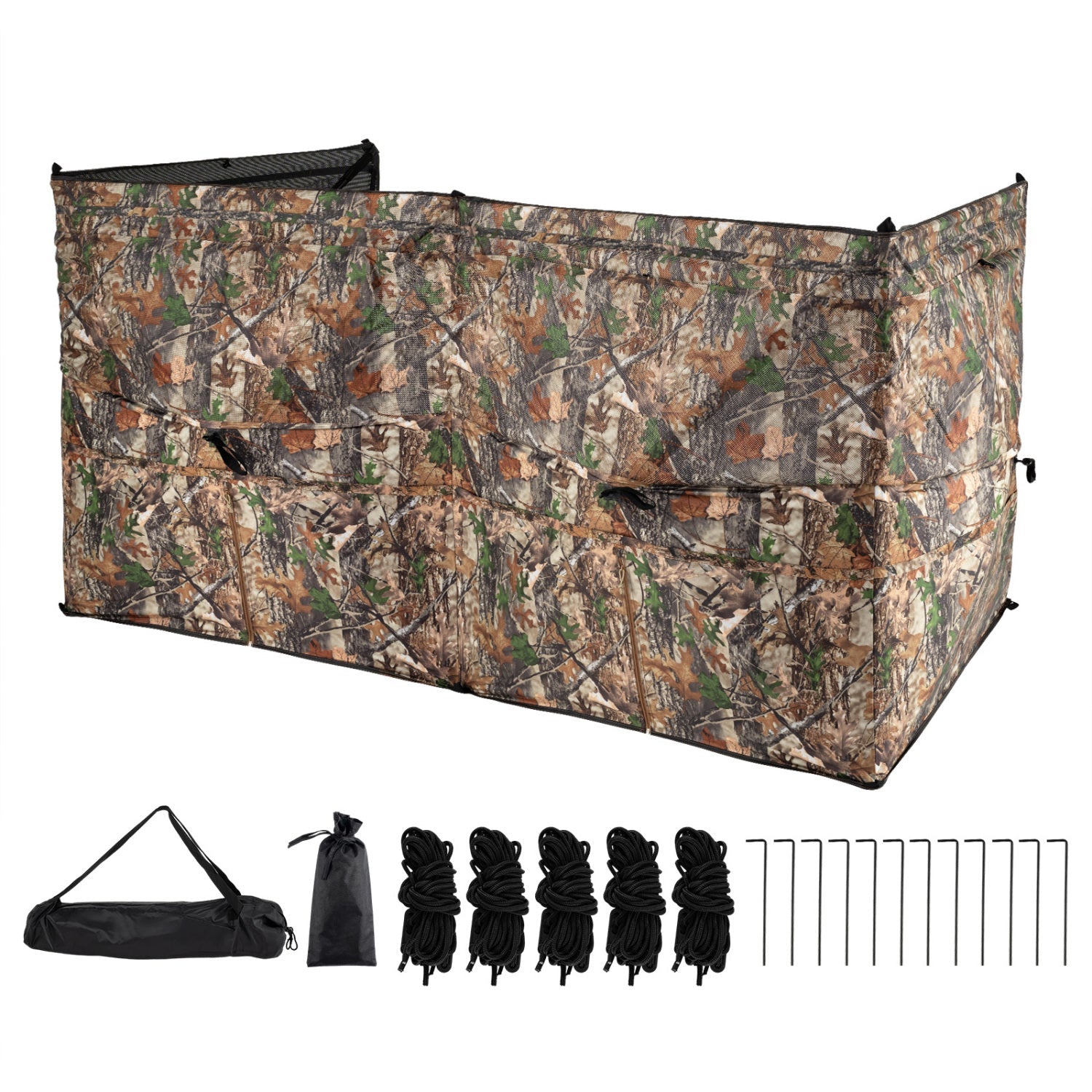See-through waterflow hunting blind panel GemGear with dog door camo for 1–3 people includes bag on Tampa Home & Garden Store