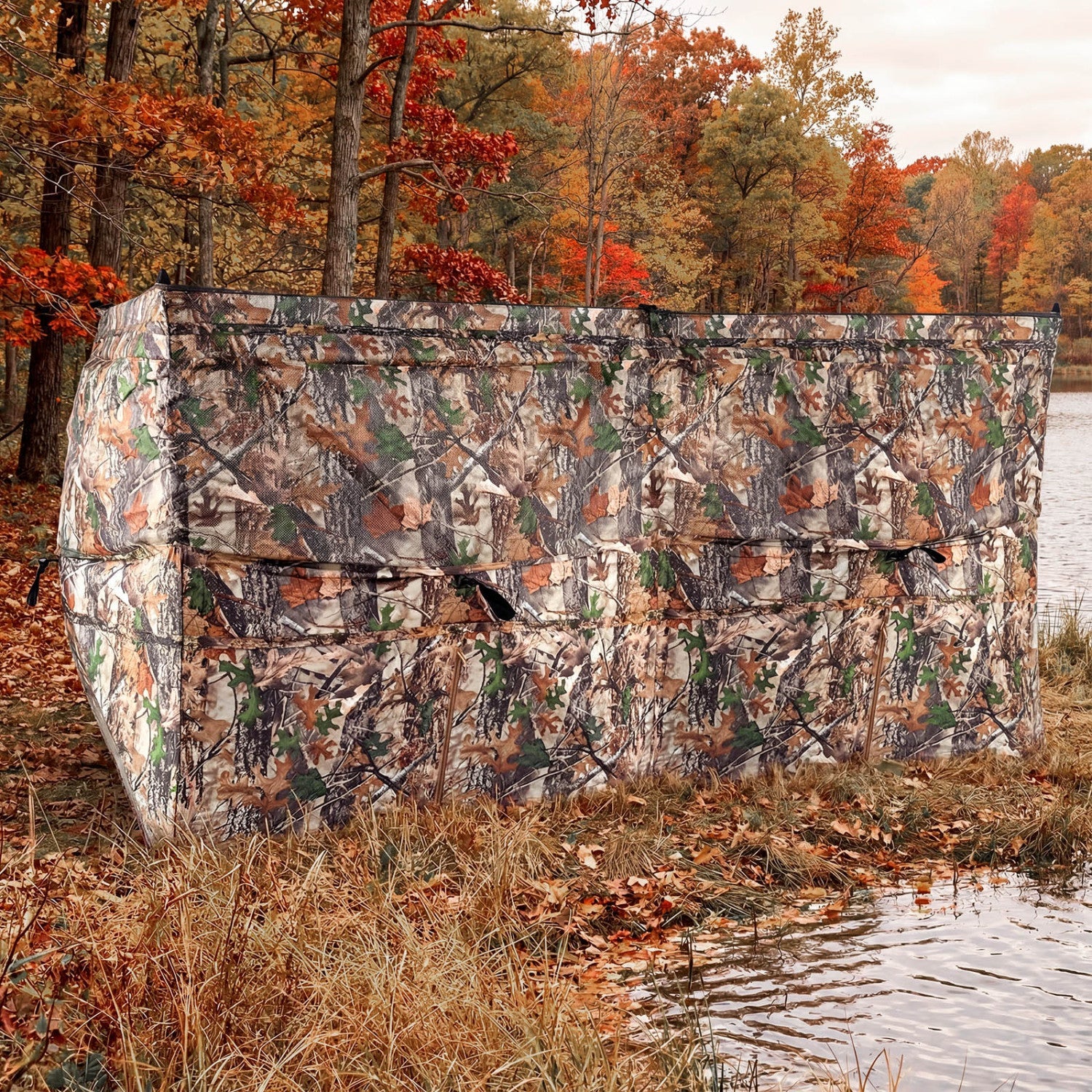 GemGear see-through hunting blind panel in camo with dog door for 1–3 people on Tampa Home & Garden Store