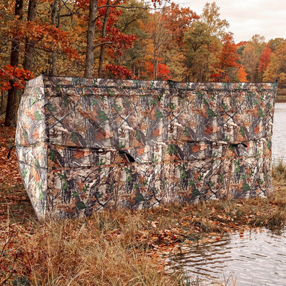GemGear see-through hunting blind panel in camo with dog door for 1–3 people on Tampa Home & Garden Store