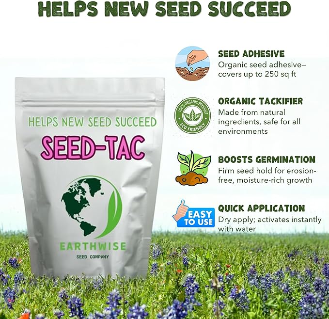 Seed-Tac™: Premium Organic Tackifier - Helps New Seed Succeed™ - Tampa Home & Garden Store