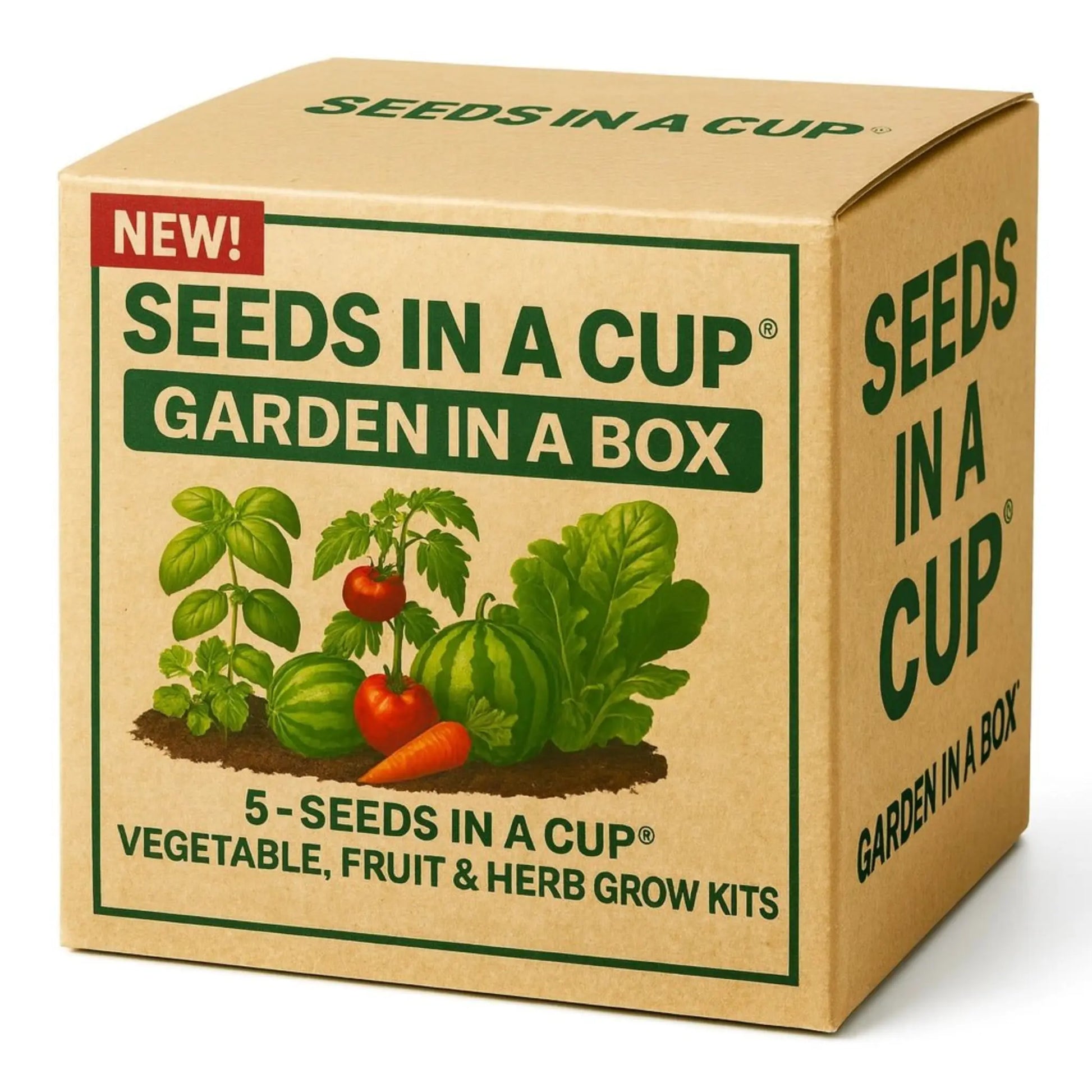 Seeds In A Cup®: Entire Garden in a Box- Choose 5 Pack! - Tampa Home & Garden Store