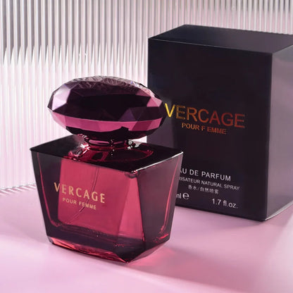 Silcy Skin Osmanthus Peony Pomegranate perfume with pink glass cap; VERCAGE Pour Femme on Tampa Home & Garden Store