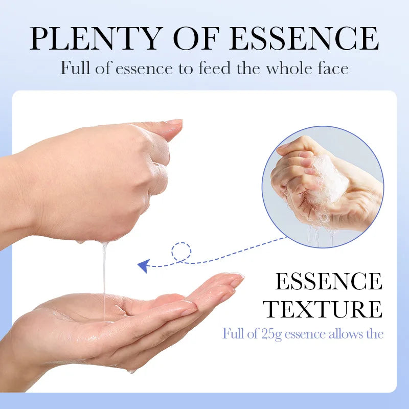 15pcs BIOAQUA Retinol Collagen facial masks essence texture demo with dripping serum on Tampa Home & Garden Store
