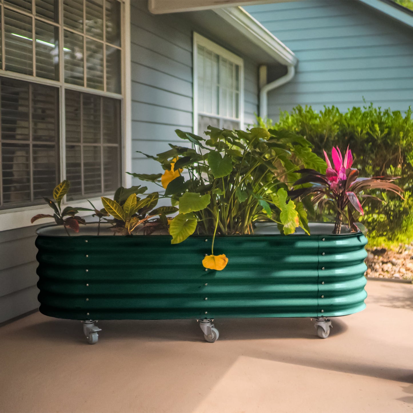 Vego Rolling Garden Bed Self Watering Large Rolling Planters