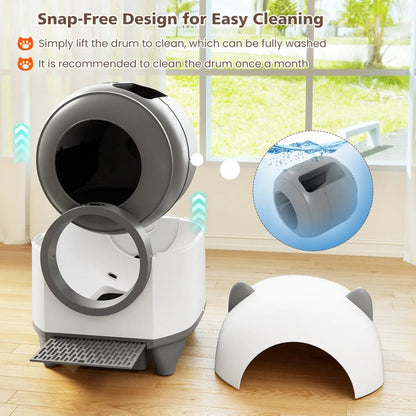 Self Cleaning Litter Box with App Control
