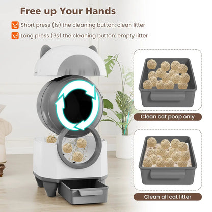 Self Cleaning Litter Box with App Control