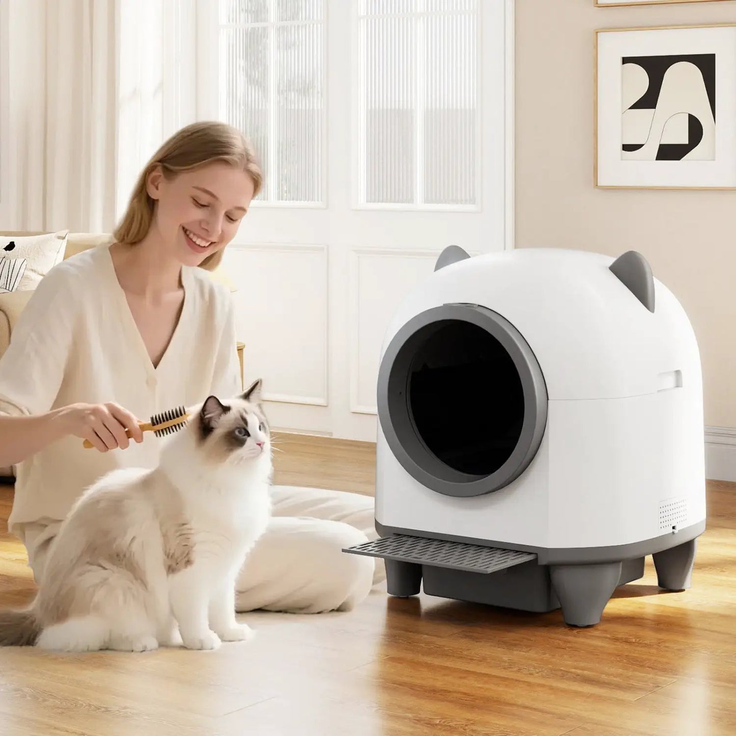 Self Cleaning Litter Box with App Control