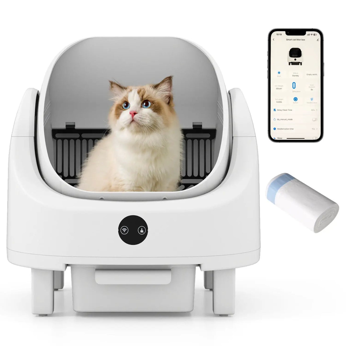 Self-Cleaning Cat Litter Box With App Control