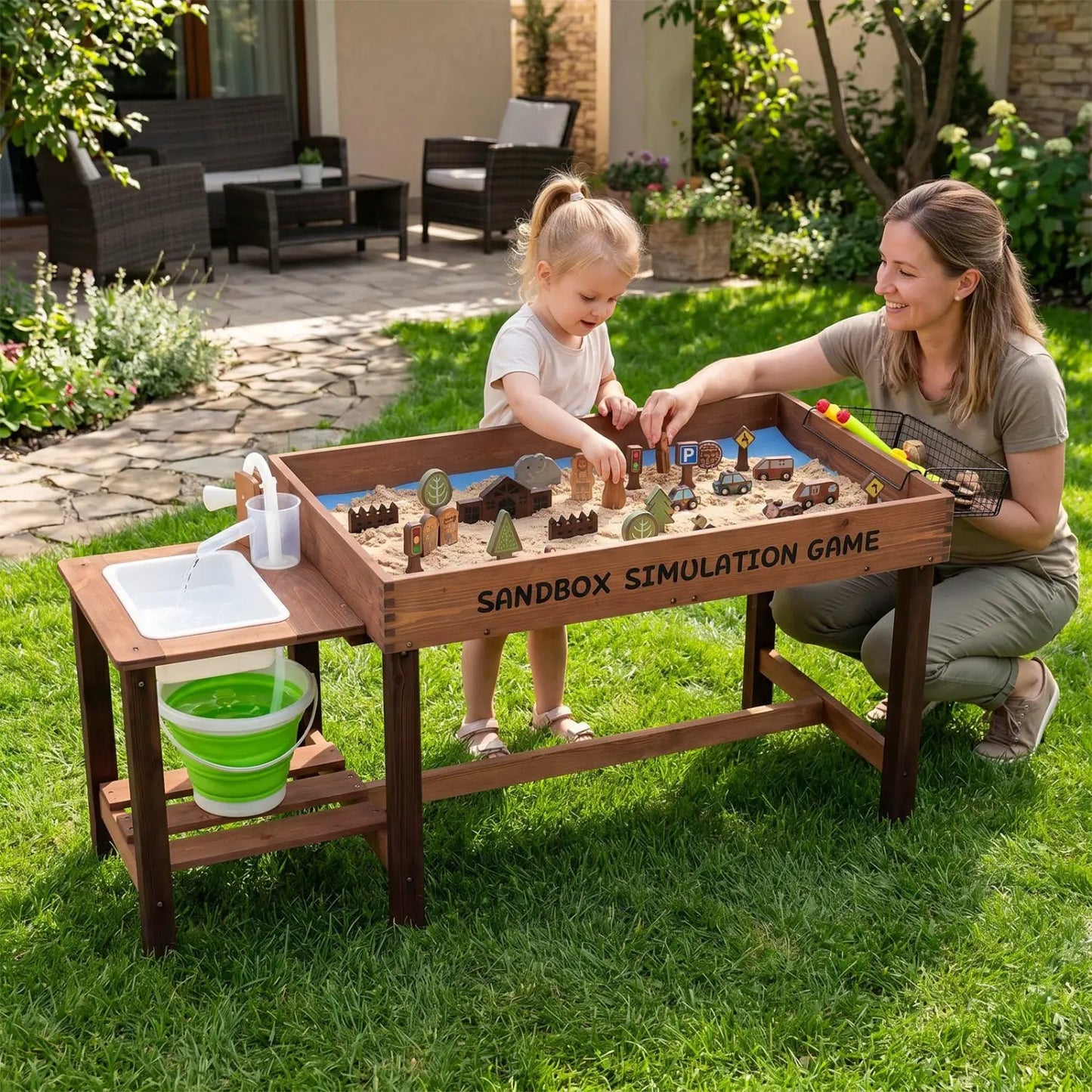 Sensory Sand and Water Table with Pump Extras