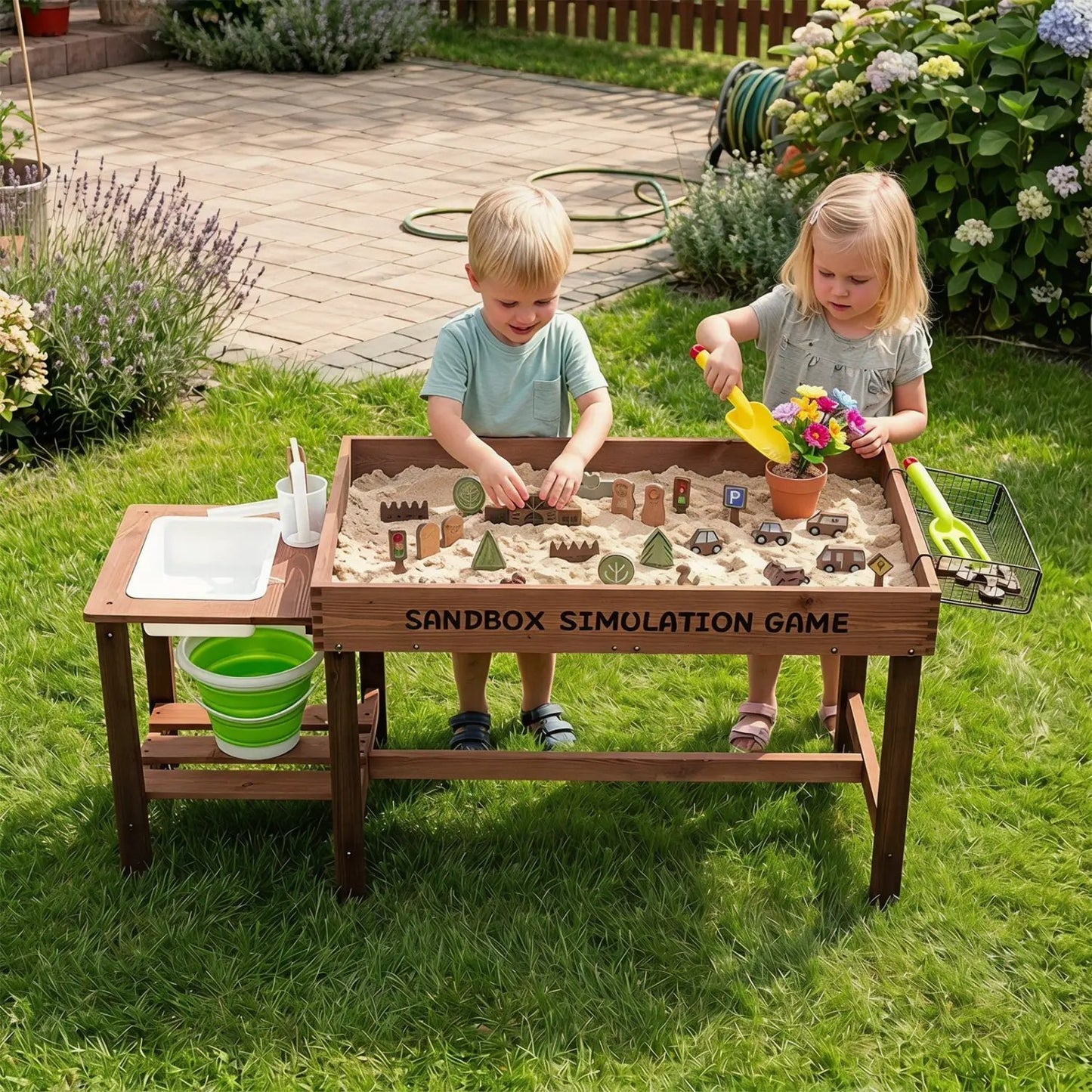 Sensory Sand and Water Table with Pump Extras
