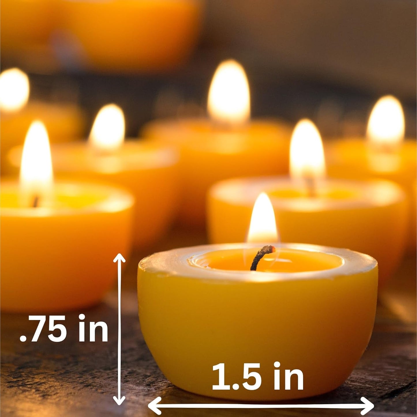 Serenibee 100% Pure Montana Beeswax Tealight Candles – Handmade, Unscented, Eco-Friendly with Reusable Steel Cup & Cotton Gift Bag (Set of 1 or More) - Tampa Home & Garden Store