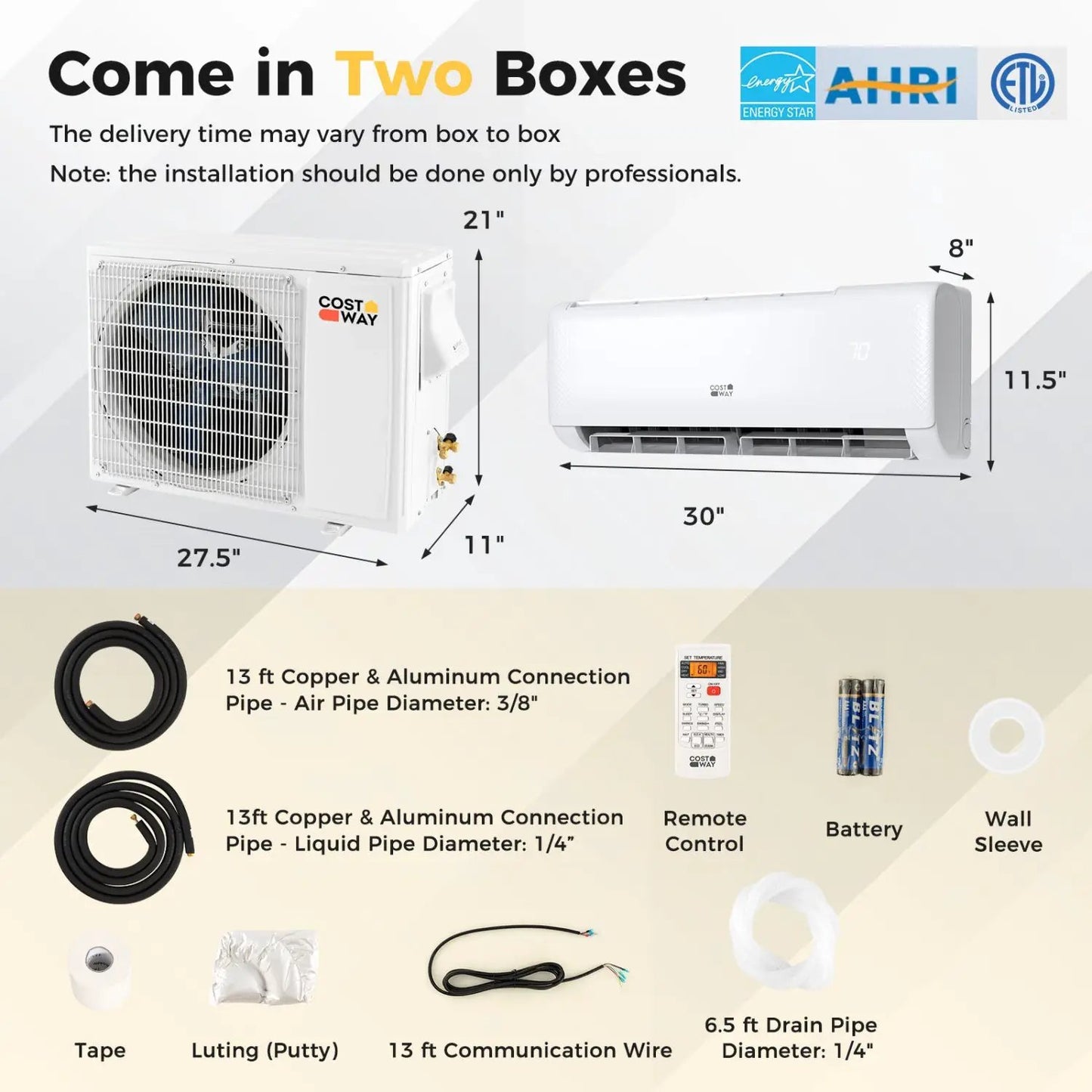 Airtural 12000 BTU 21 SEER2 Air Conditioner