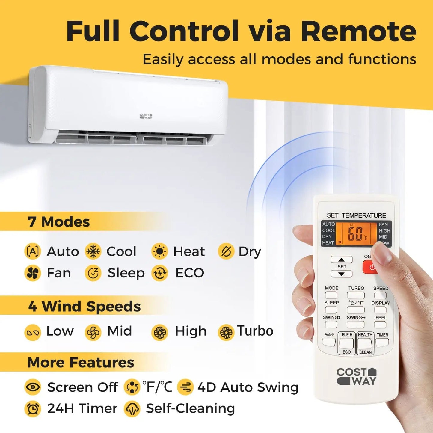 Airtural 12000 BTU 21 SEER2 Air Conditioner