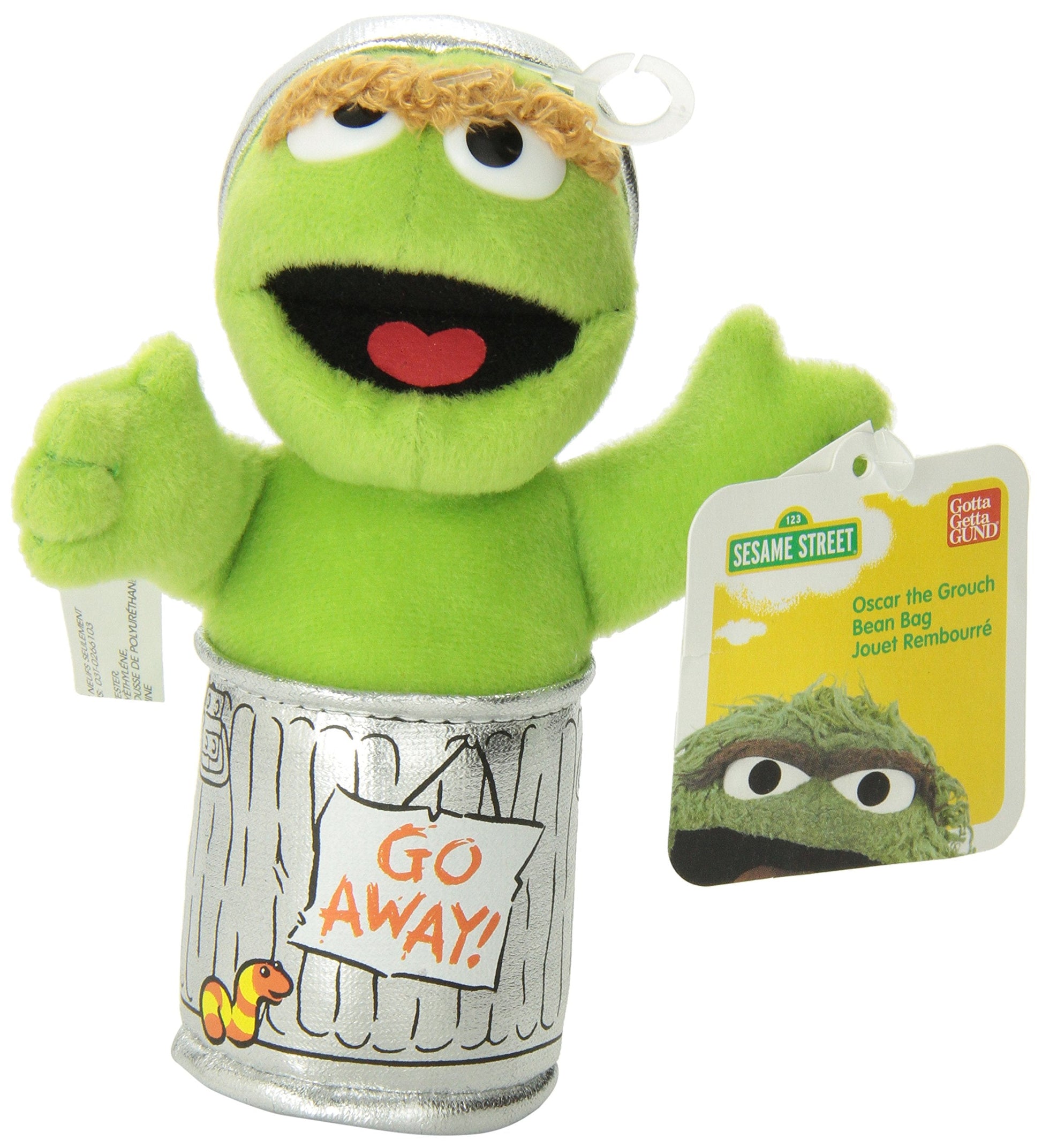 Sesame Street Oscar The Grouch Beanbag - Tampa Home & Garden Store