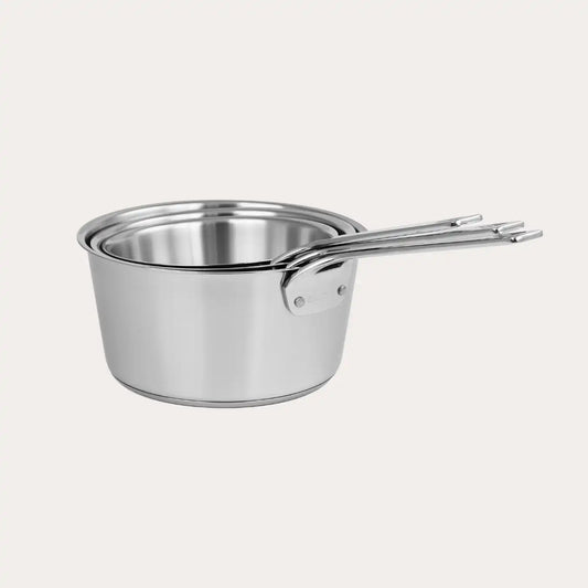 Set of 3 saucepans with glass lids - Tampa Home & Garden Store