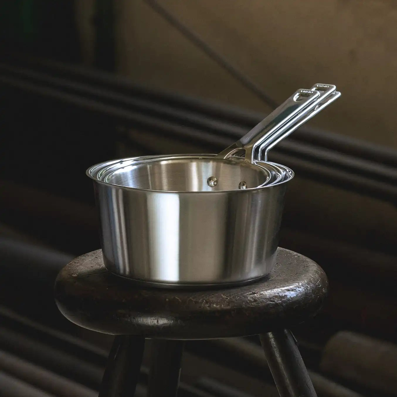 Set of 3 saucepans with glass lids - Tampa Home & Garden Store