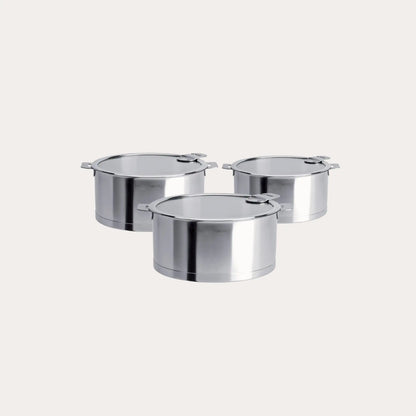 Set of 3 saucepans with lids - Tampa Home & Garden Store
