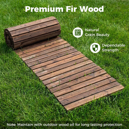 12 Ft Wooden Garden Pathway Outdoor Walkway