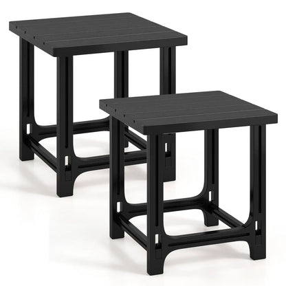Adirondack Side Table 18 Outdoor HDPE Slatted