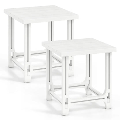 Adirondack Side Table 18 Outdoor HDPE Slatted