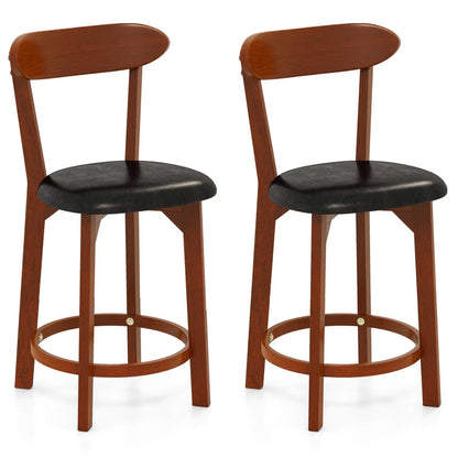 24-Inch Upholstered Counter Height Dining Chairs, Set of 2
