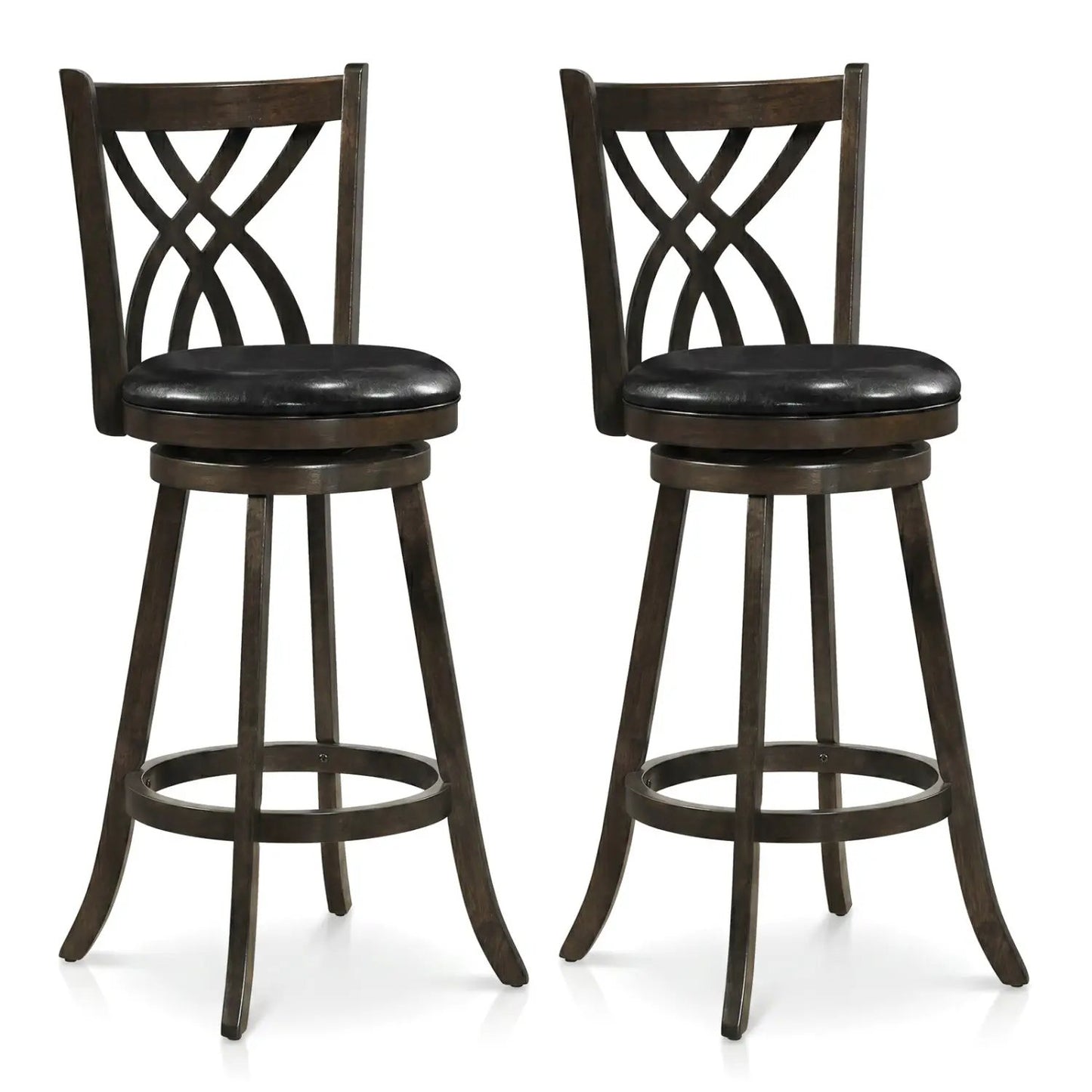 Counter Height Swivel Bar Stools Set of 2 29 Inch