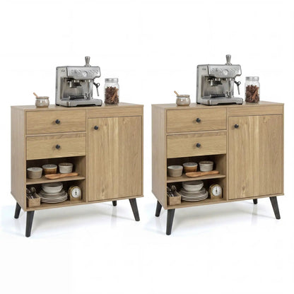 Two 31 Inch Buffet Cabinets with Drawers