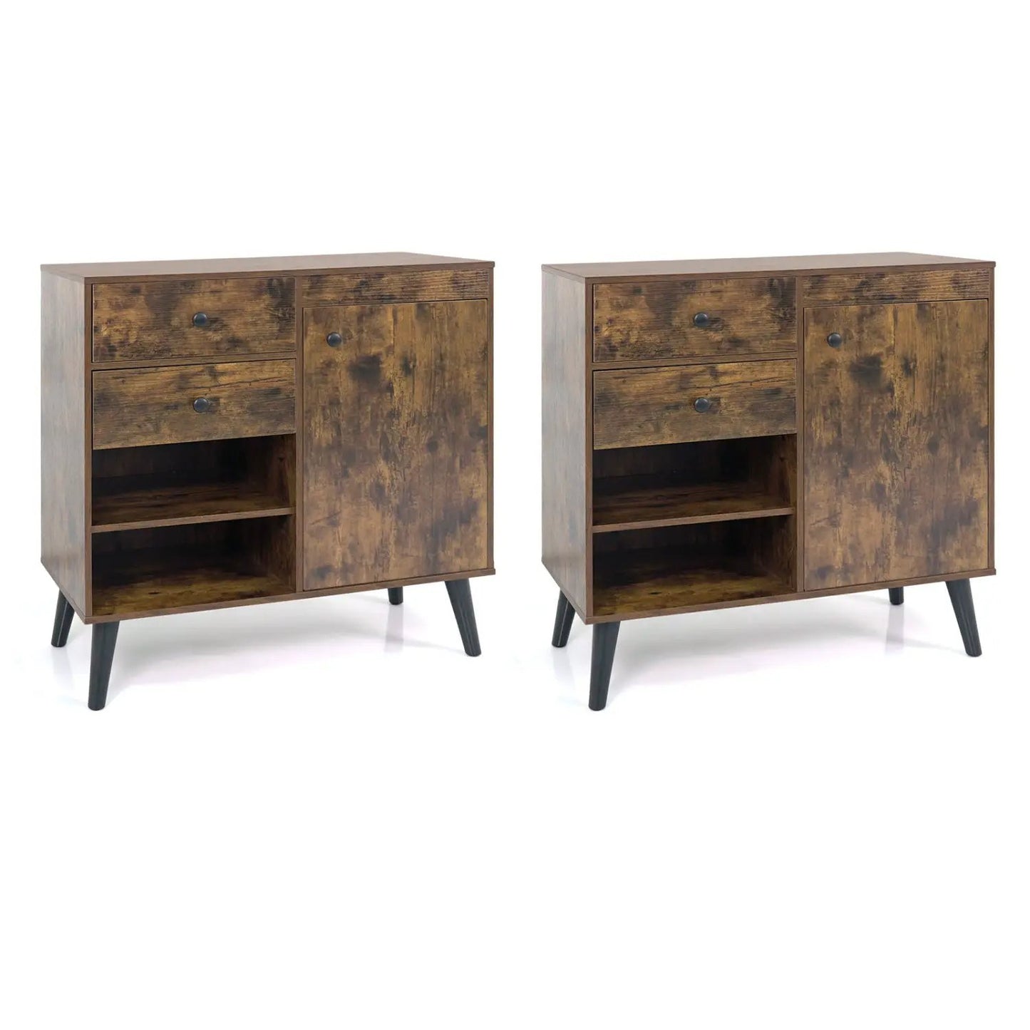 Two 31 Inch Buffet Cabinets with Drawers